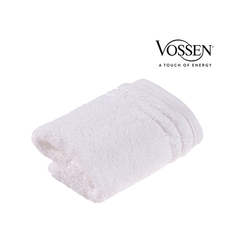Lot De 4 Serviettes éponge Vossen Vienna Style – 2 Serviettes 50x100 Cm + 2 Serviettes 67x140 Cm, 620 G/m², Blanc