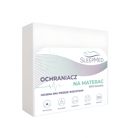 OCHRANIACZ NA MATERAC SLEEPMED - 100% bawełny - OUTLET